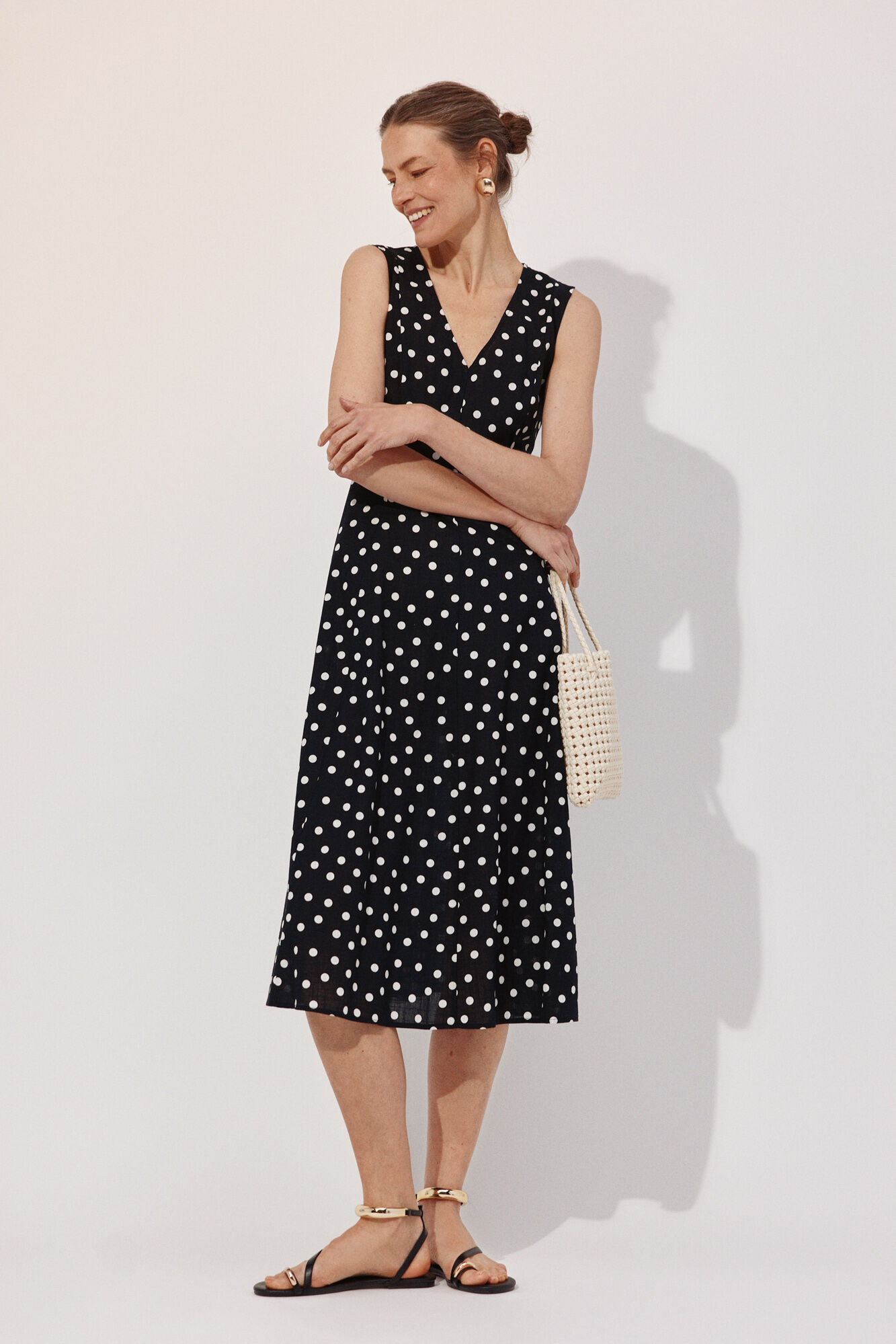 Cortefiel Print dots dress