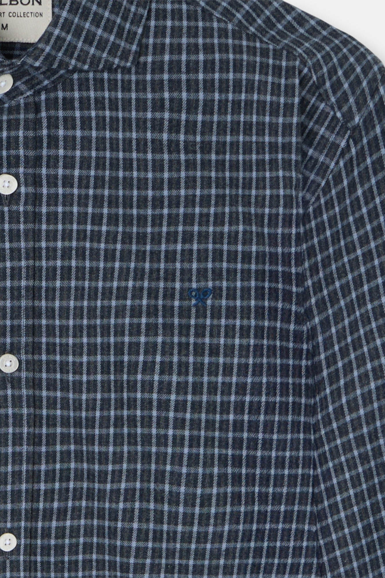 Silbon Checkered sport shirt Blue