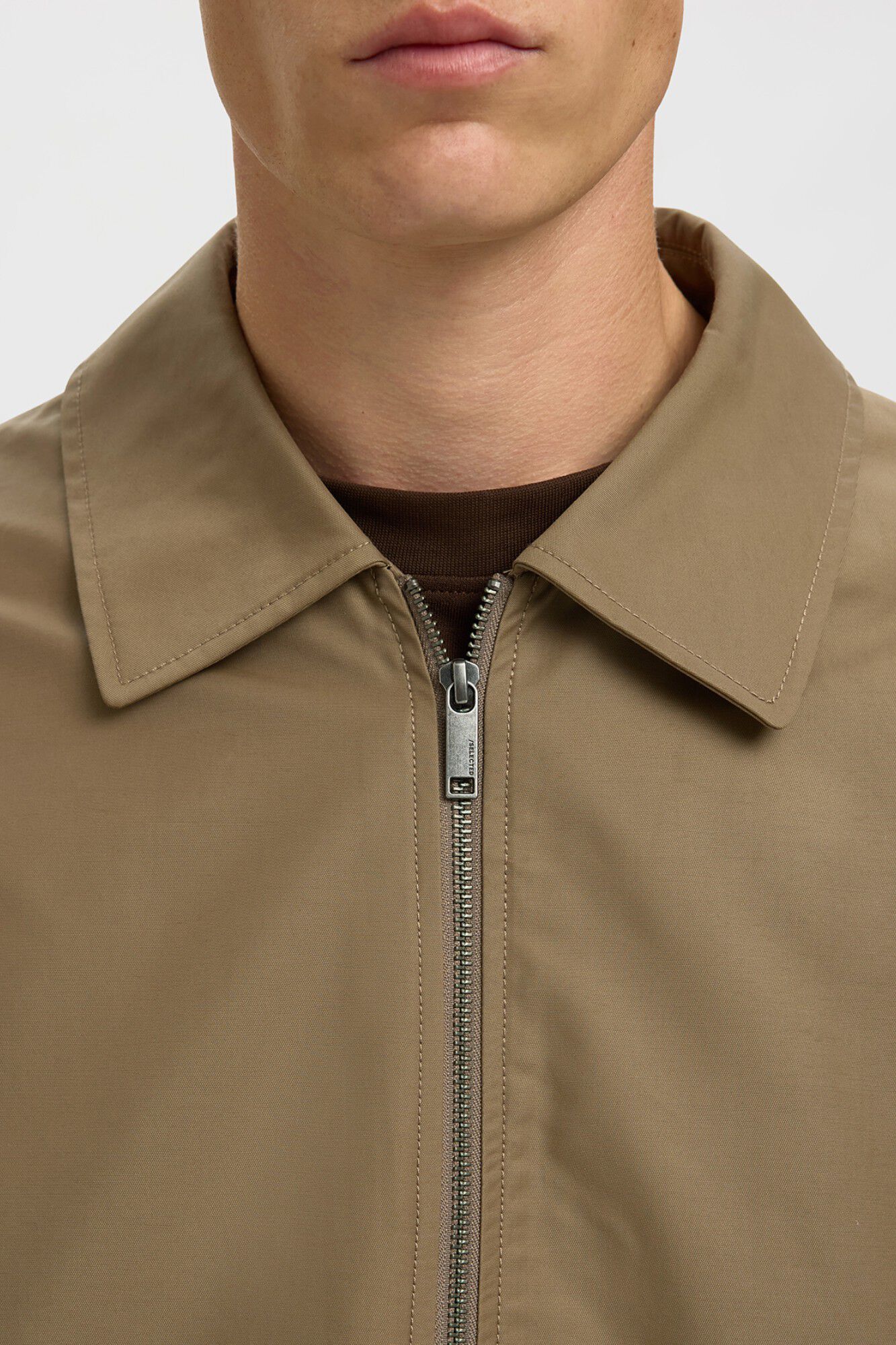 Selected Lightweight zip fastening jacket
