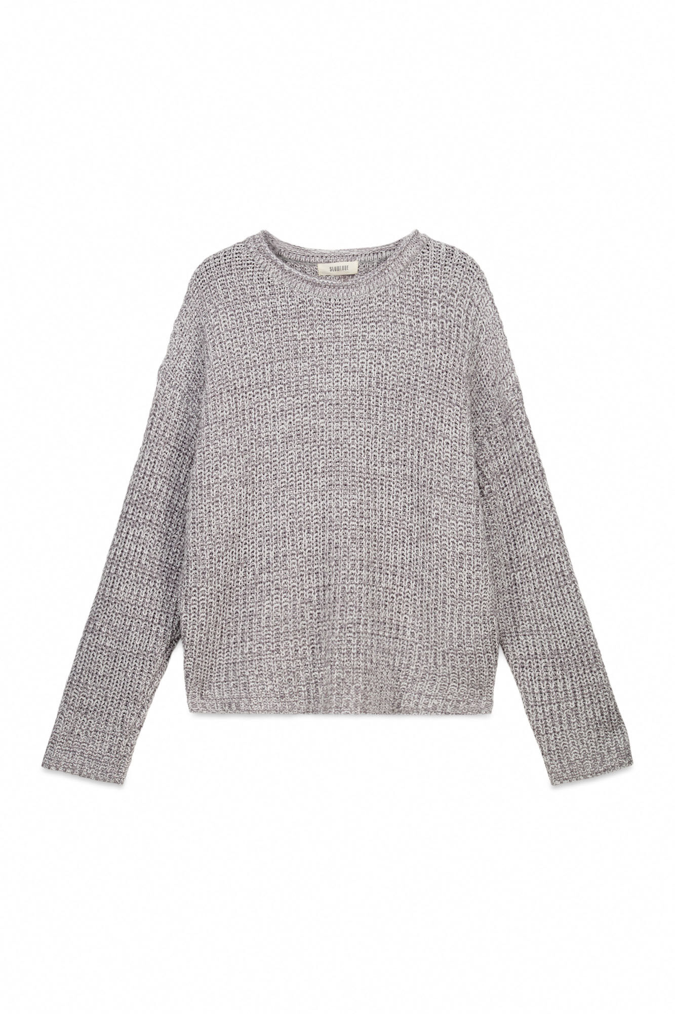 Slowlove Jersey punto perlado Cinzento