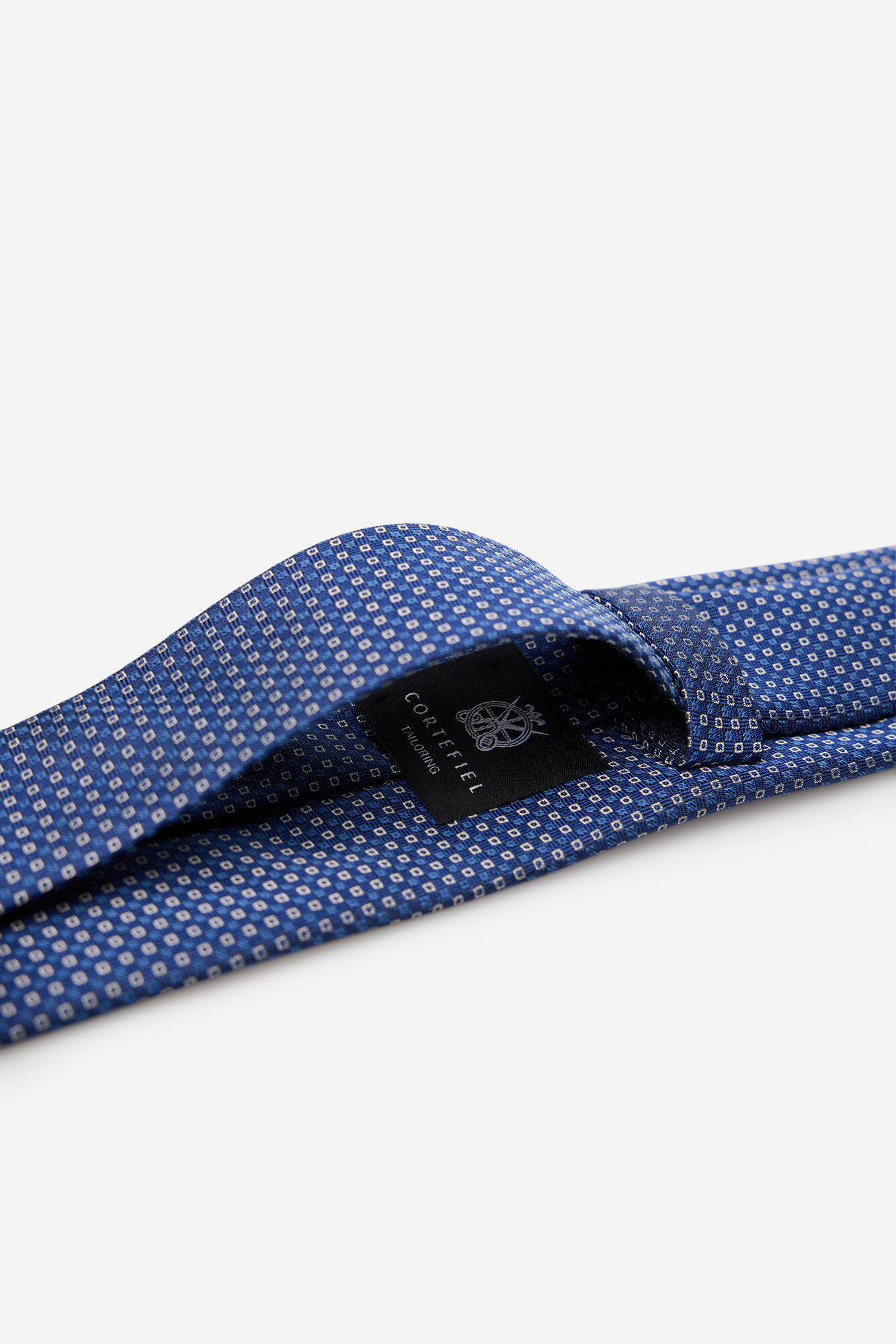 Cortefiel Gravata seda natural Azul