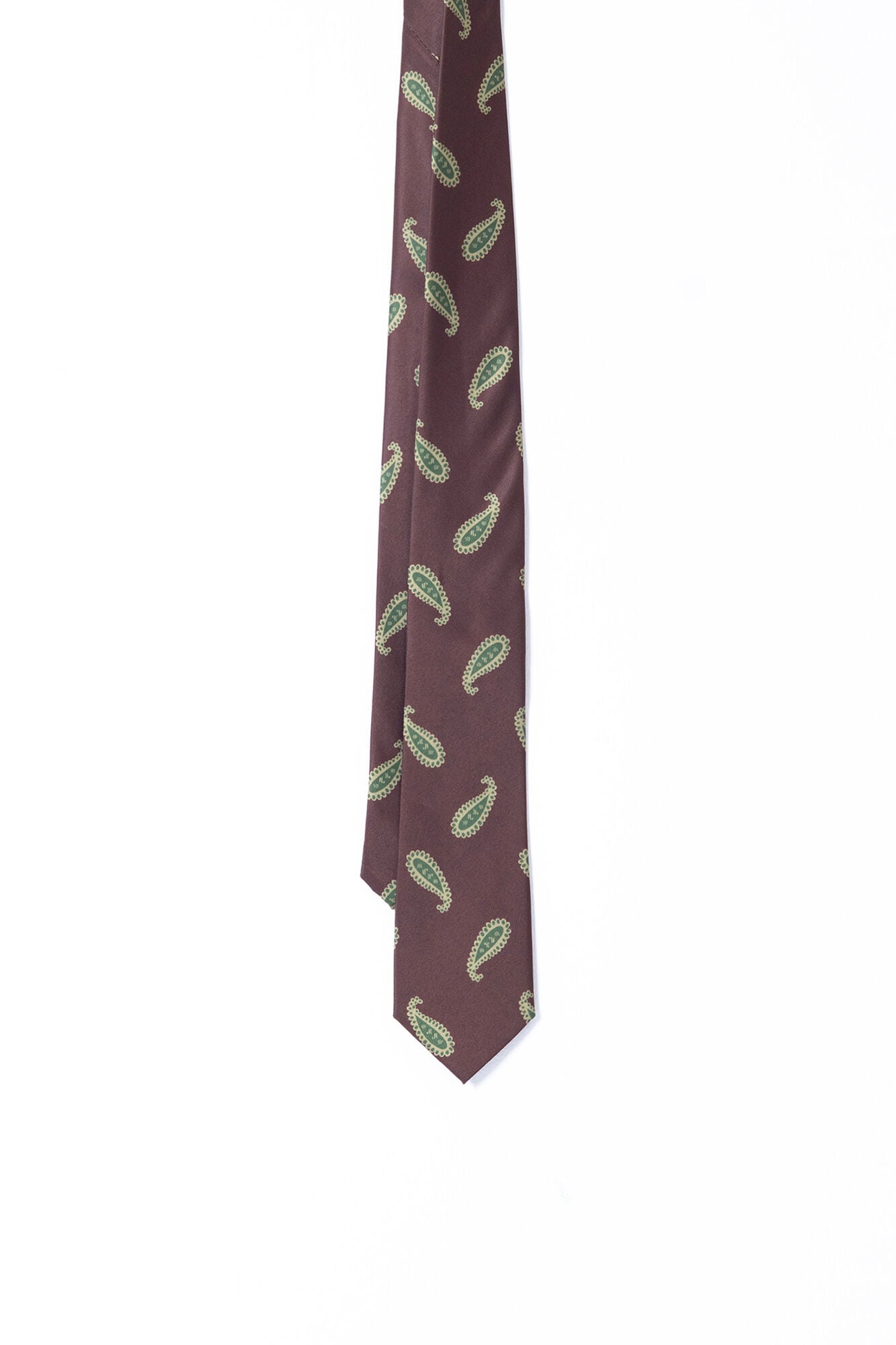 PuroEGO Gravata paisley Castanho