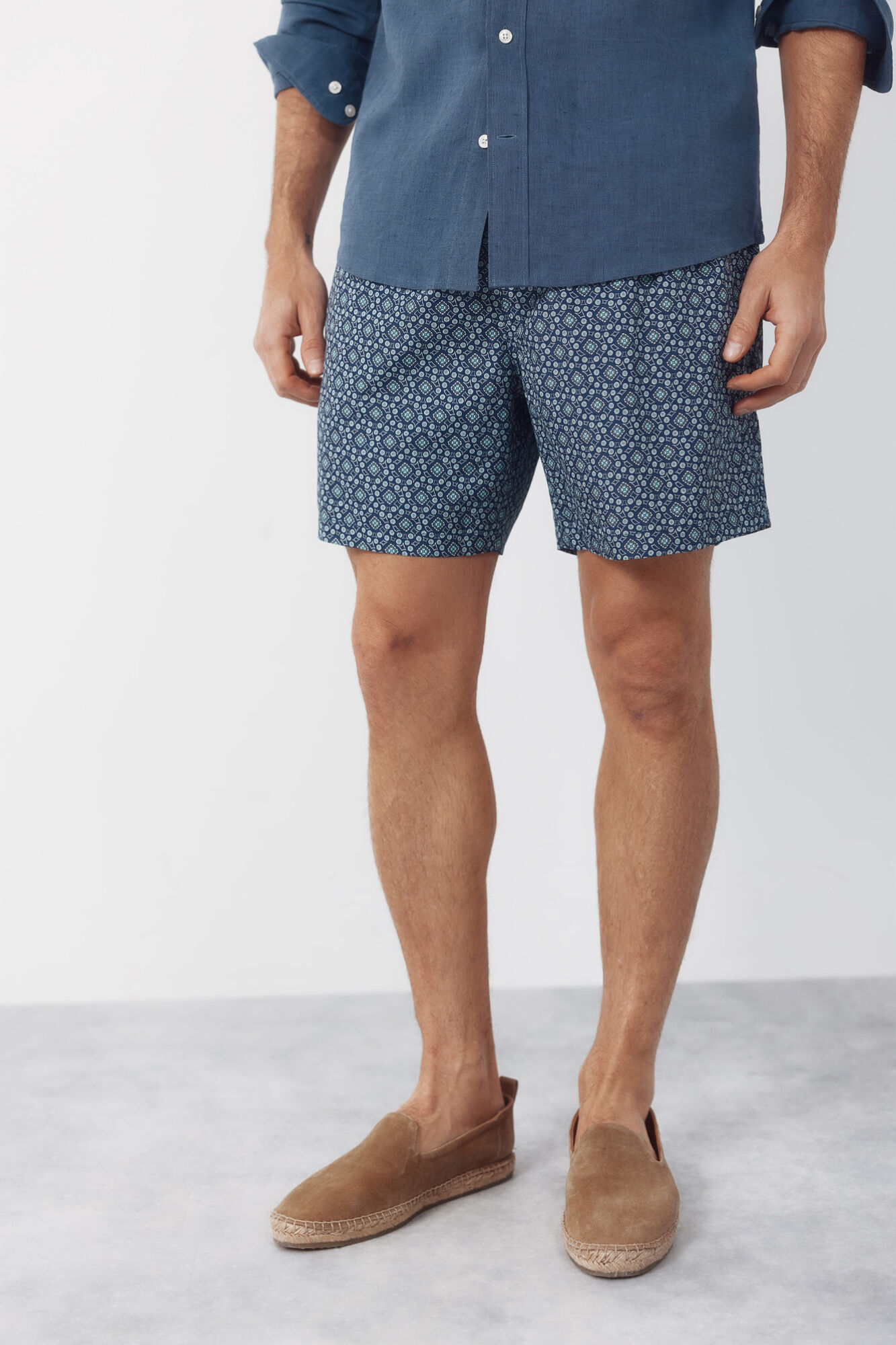 Cortefiel Geometric print swimwear