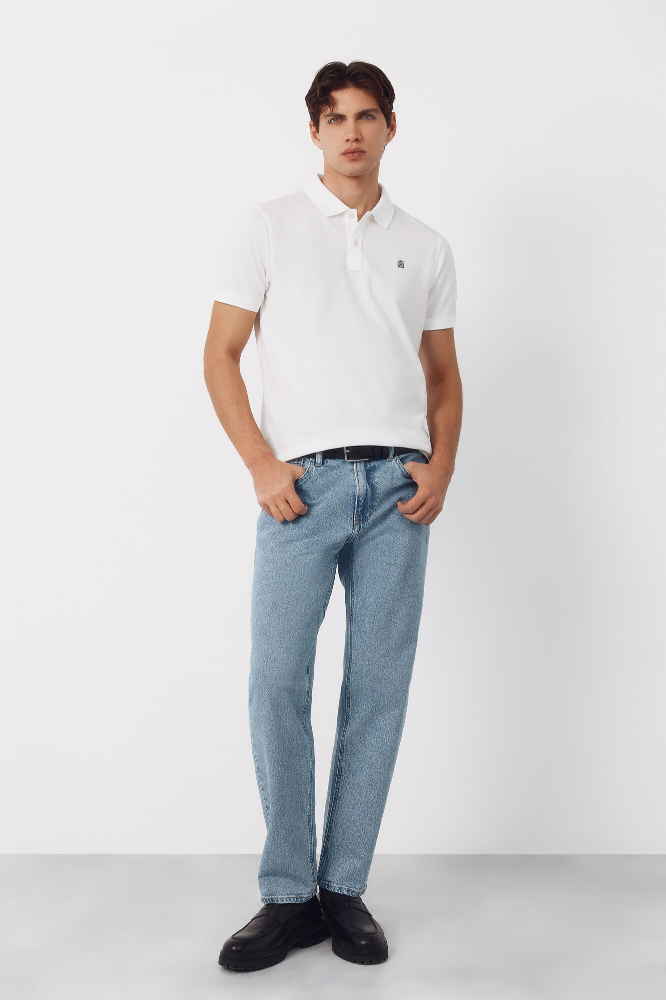 Cortefiel Straight fit jeans Blue