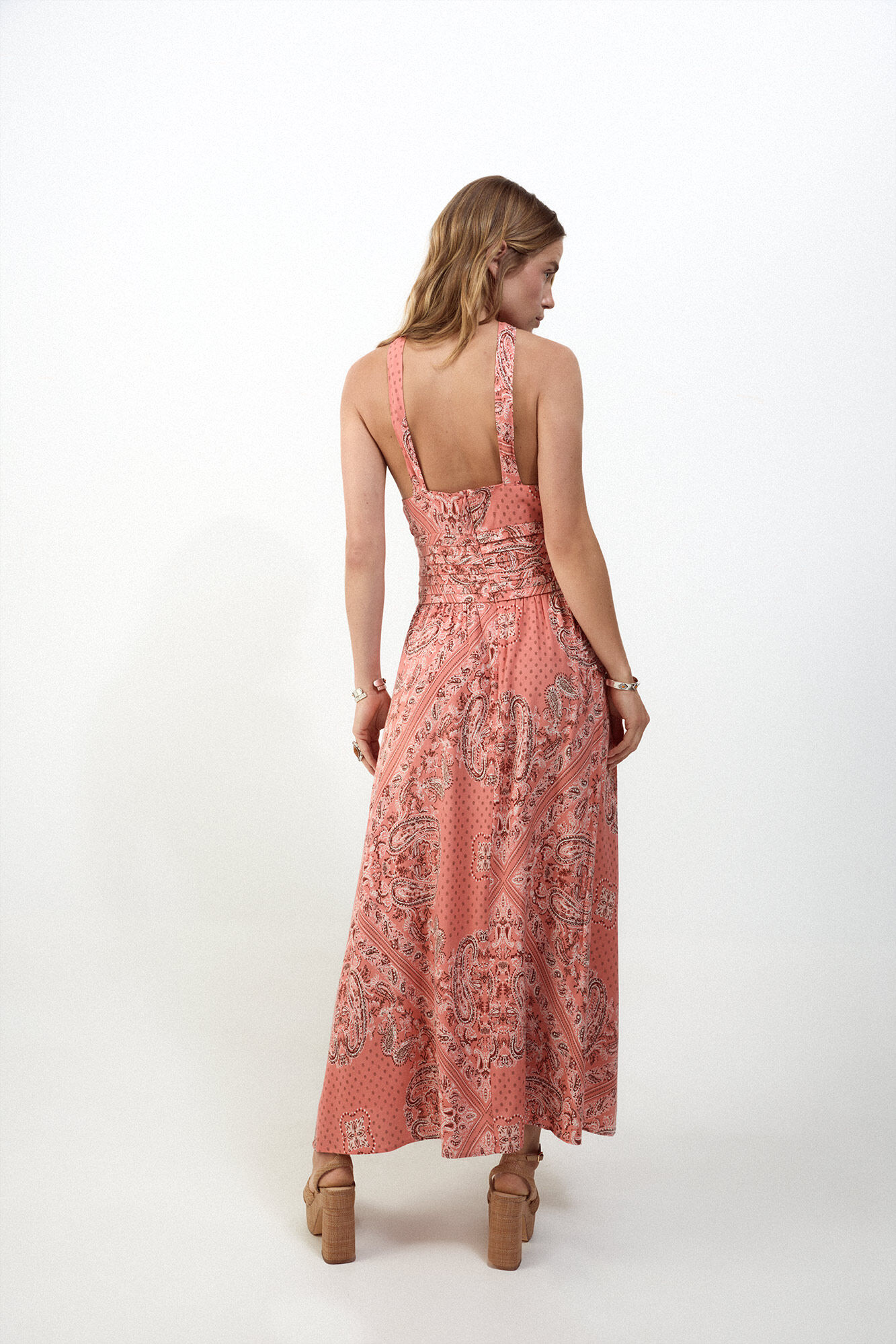 Slowlove Vestido estampado halter Multicolour