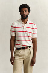 Gant Polo riscas Ecru