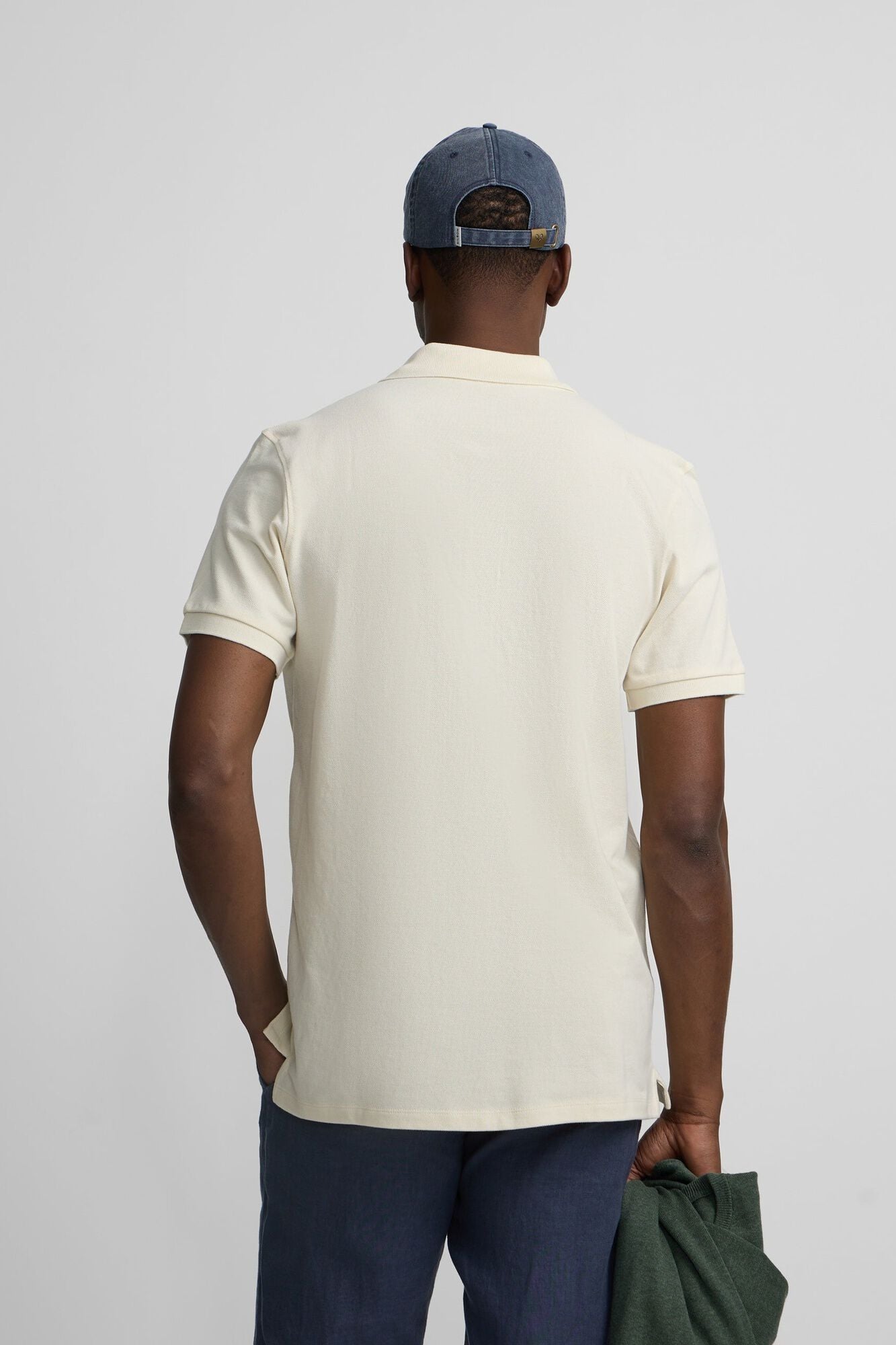 Silbon Classic plain polo shirt Ivory
