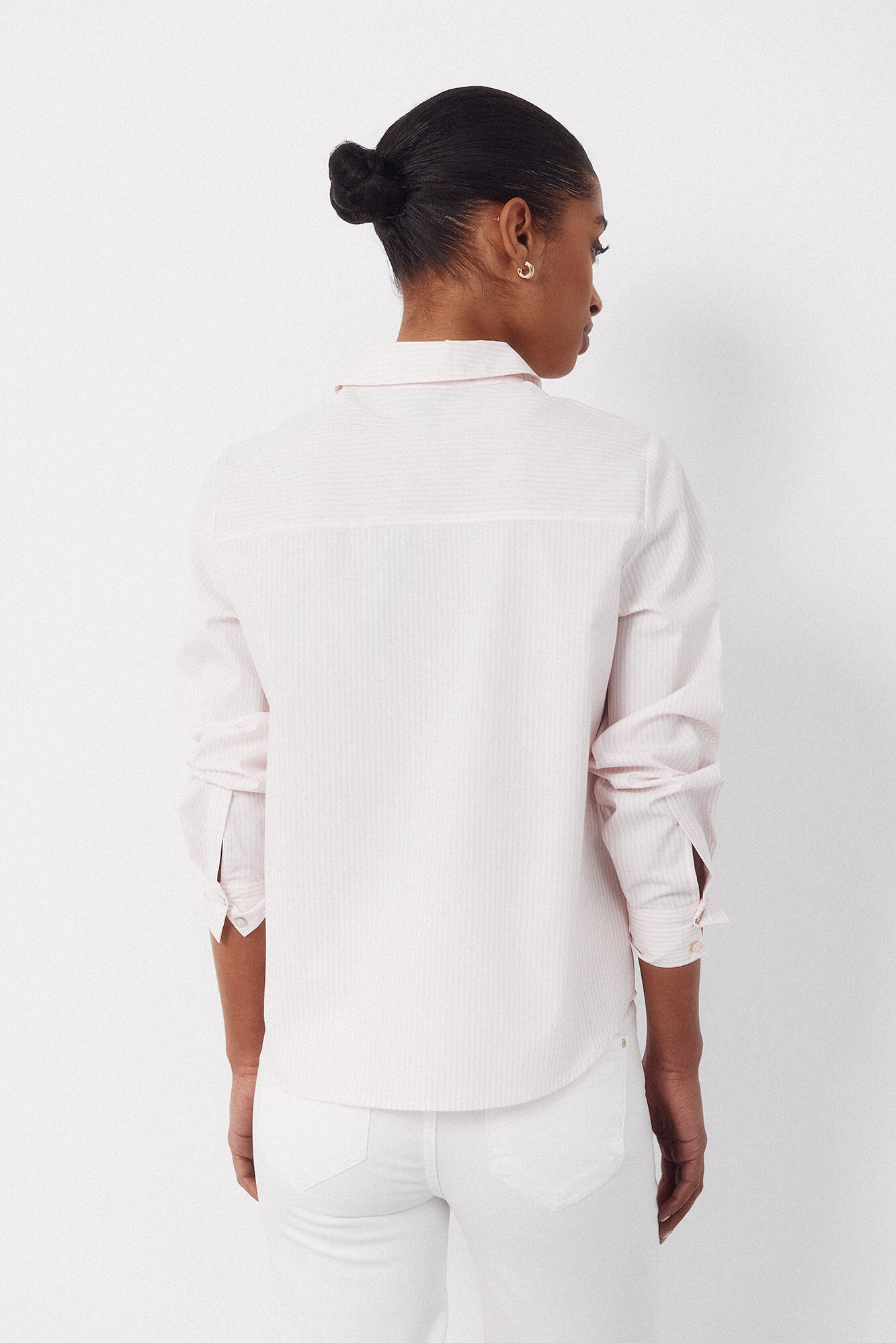 Cortefiel Poplin shirt Pink