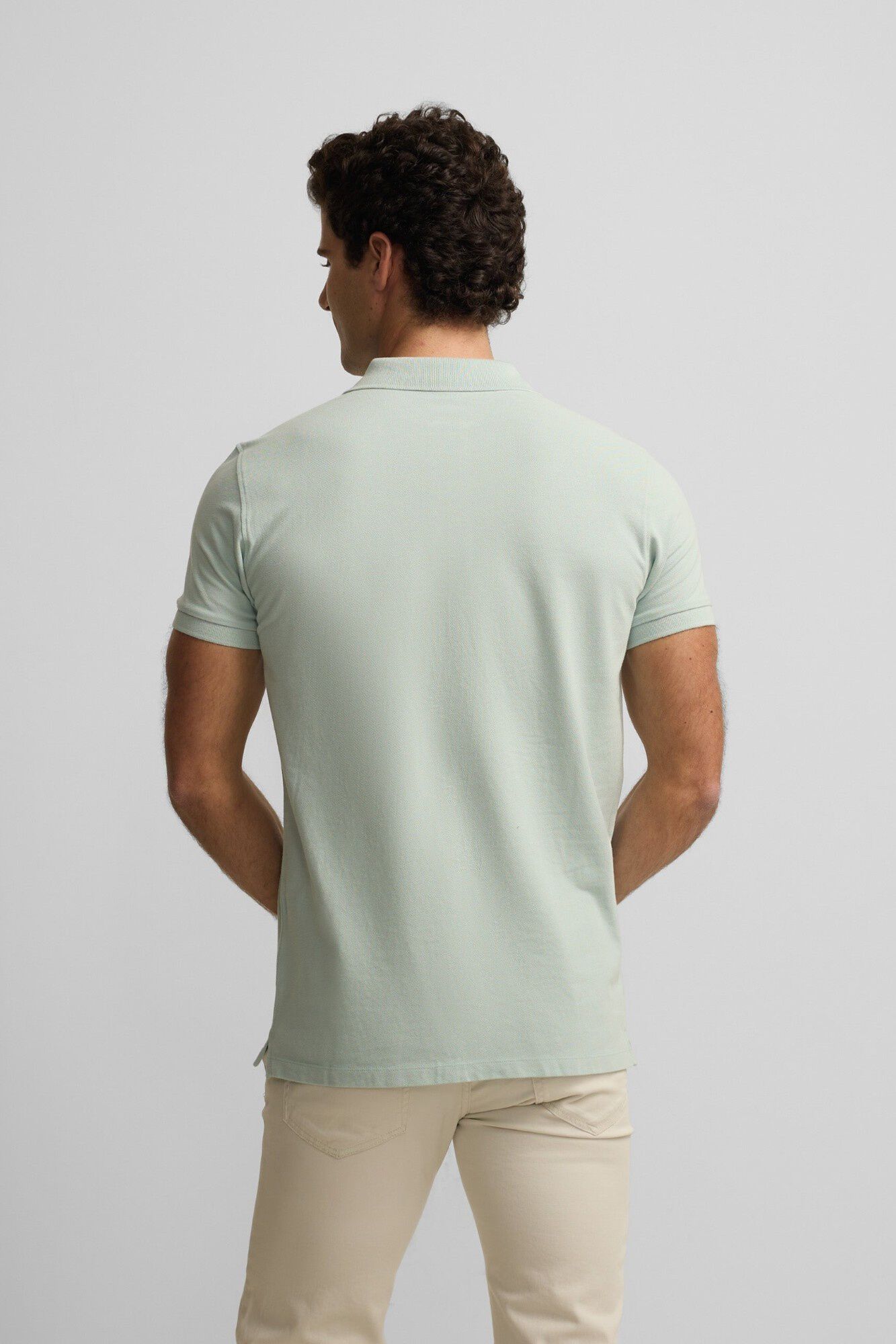 Silbon Polo cl&aacute;ssico liso Verde