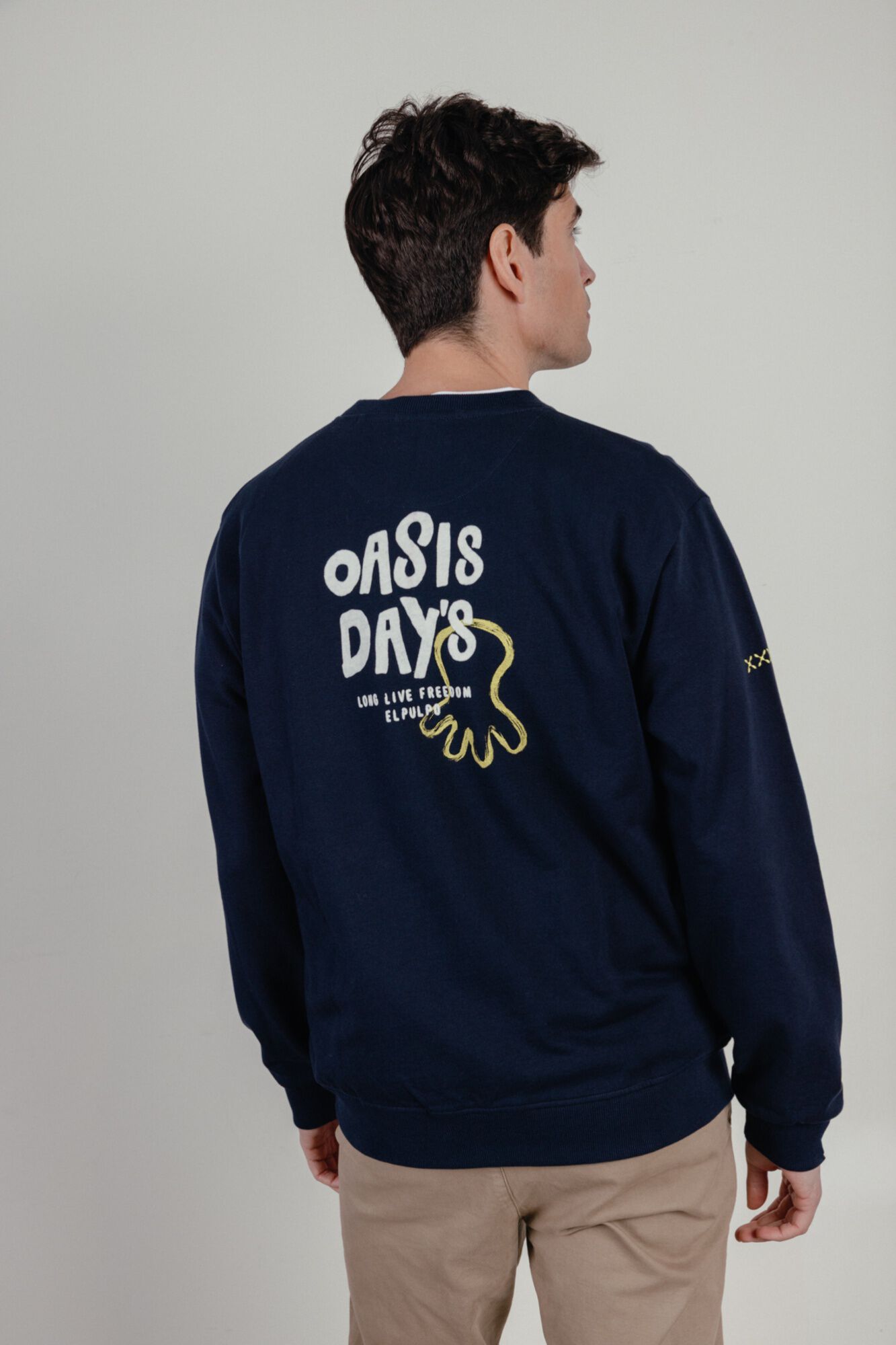 elPulpo Crew neck sweatshirt Navy