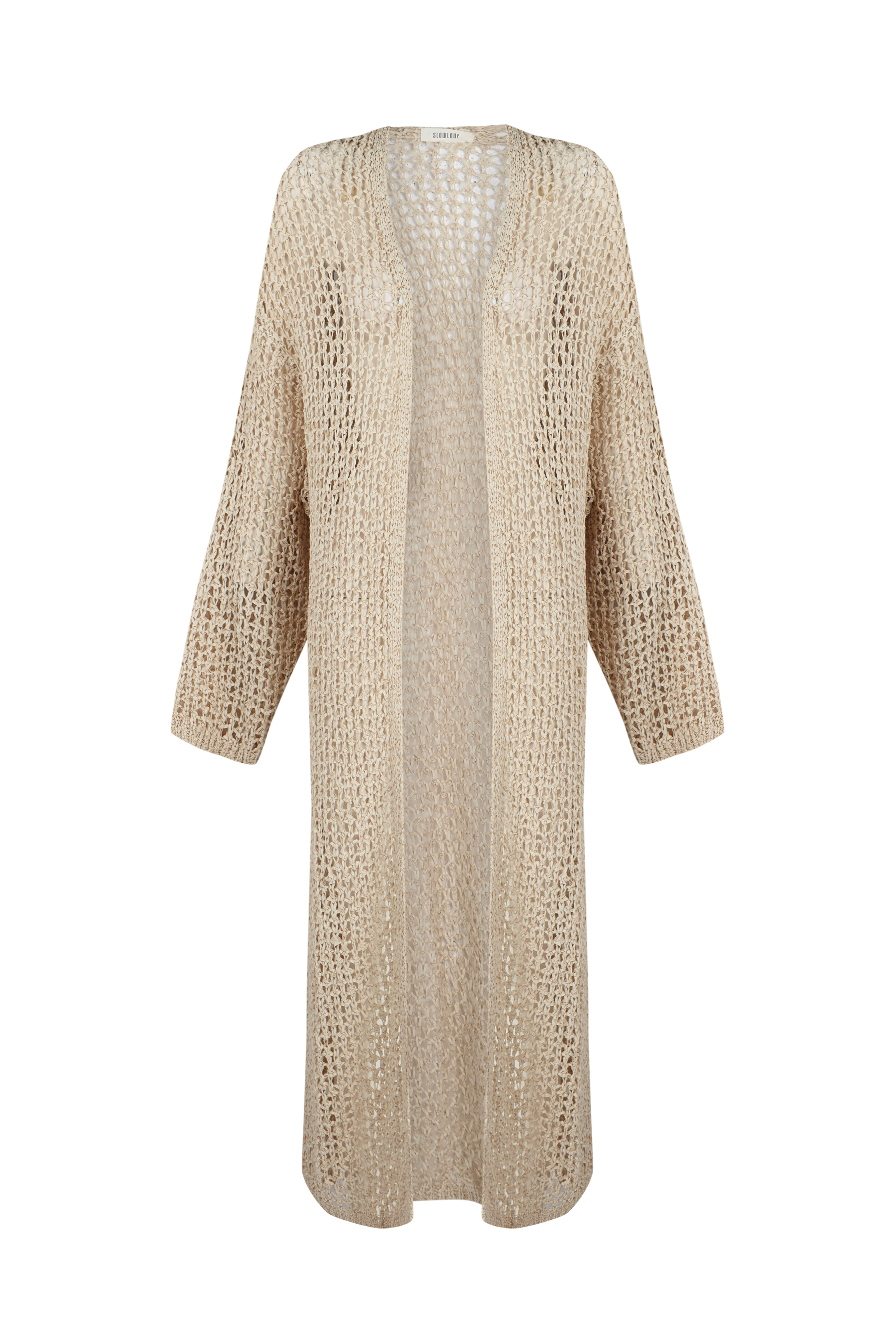 Slowlove Ribbon knit jacket Ivory