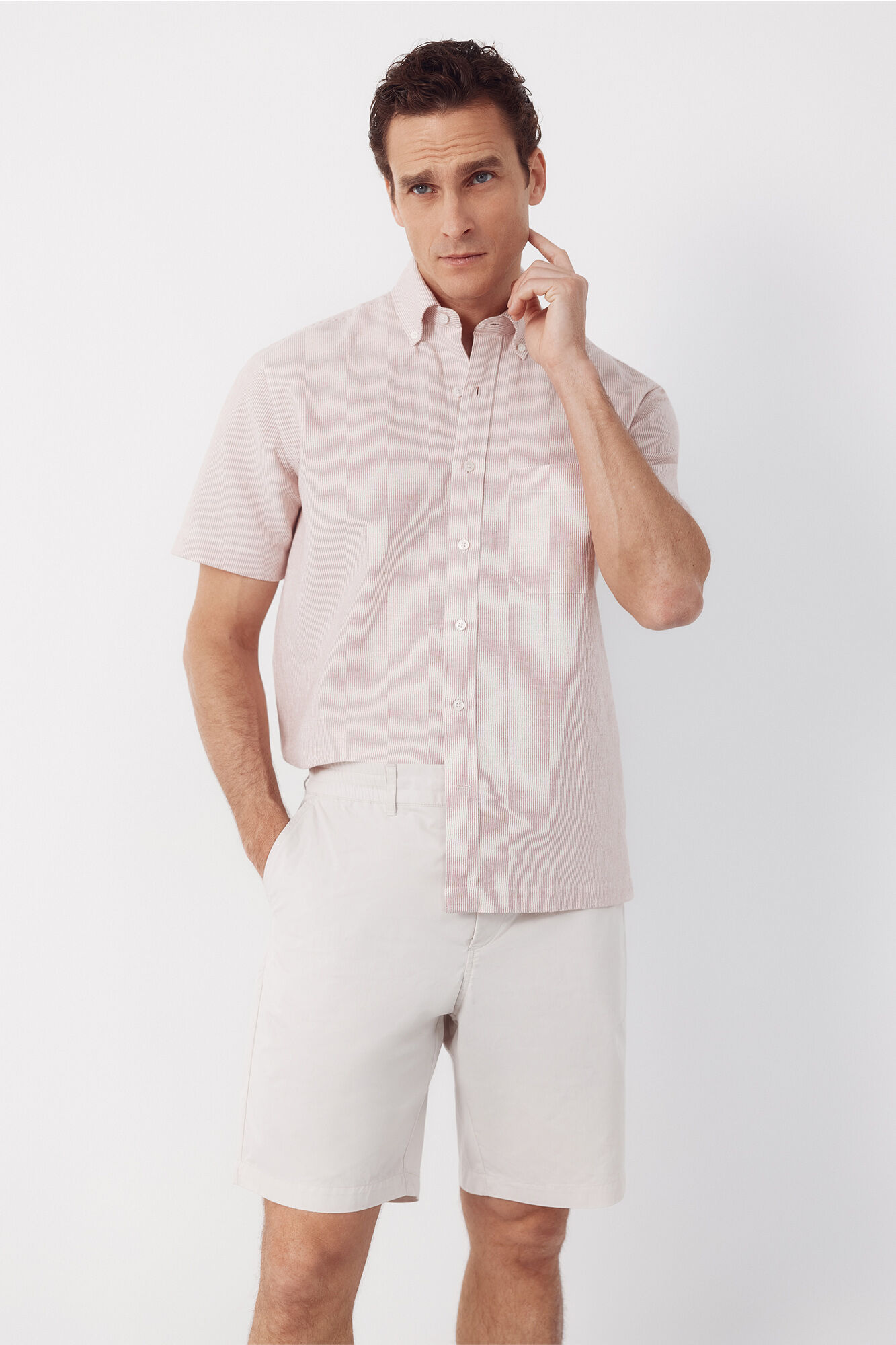Cortefiel Lightweight regular Bermuda shorts