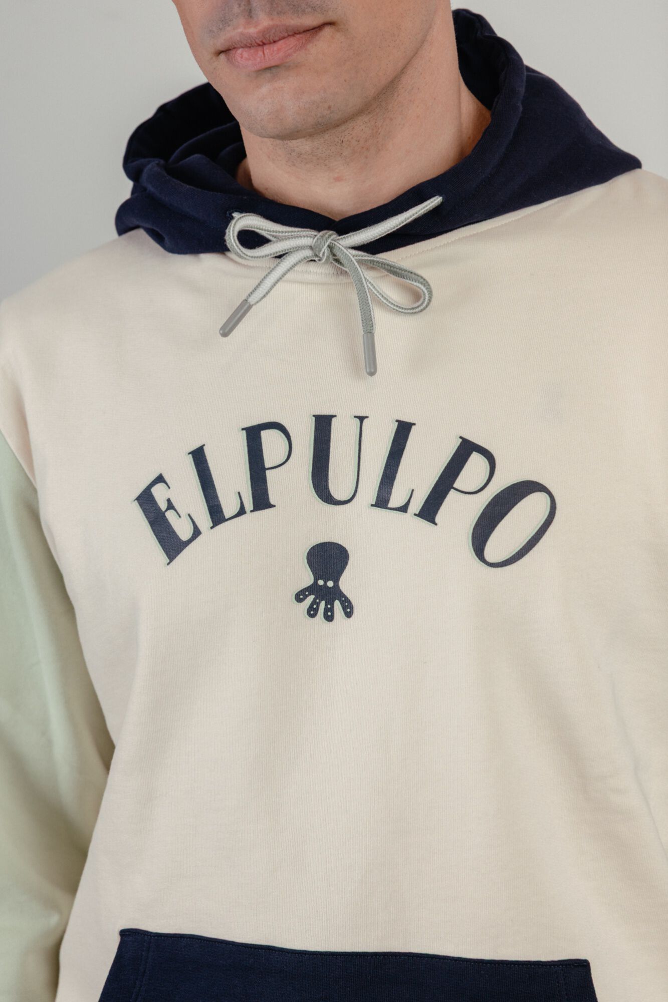 elPulpo Hooded sweatshirt Ivory