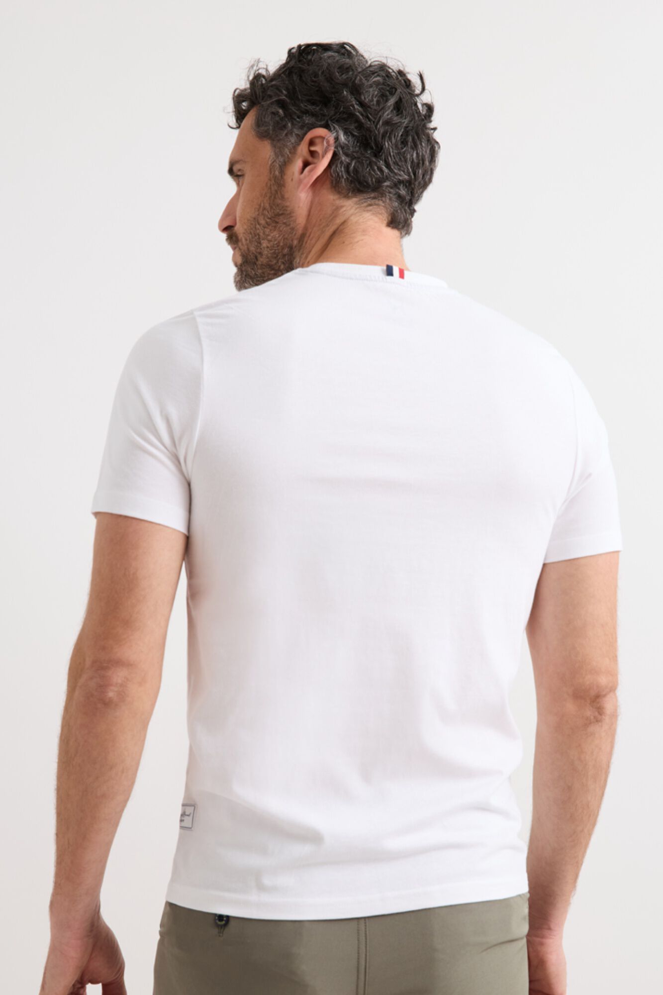 Williot T-shirt com logo tipo remendo Branco