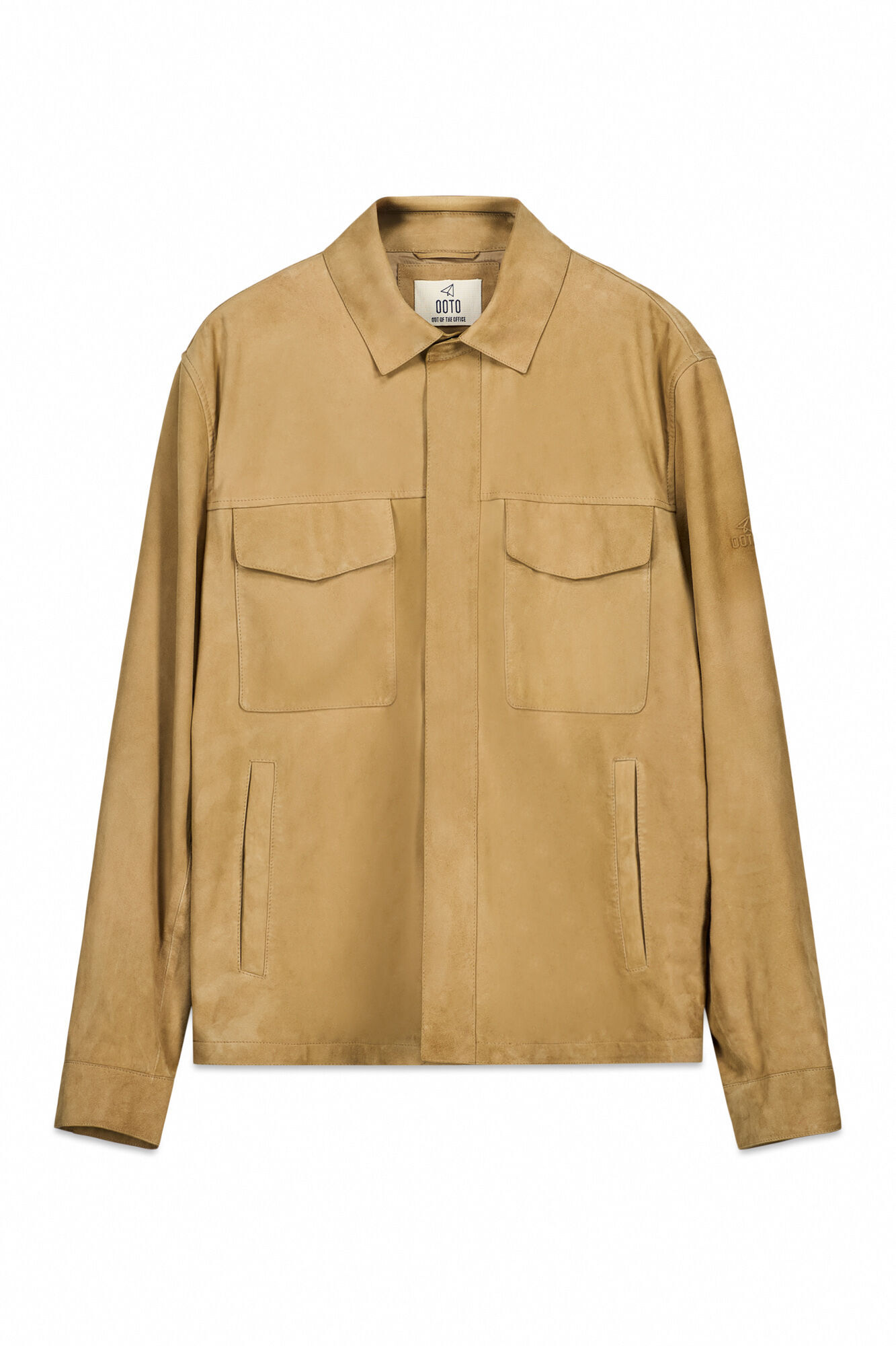OOTO Suede overshirt Beige