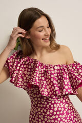 Silbon Printed top Event Collection Purple