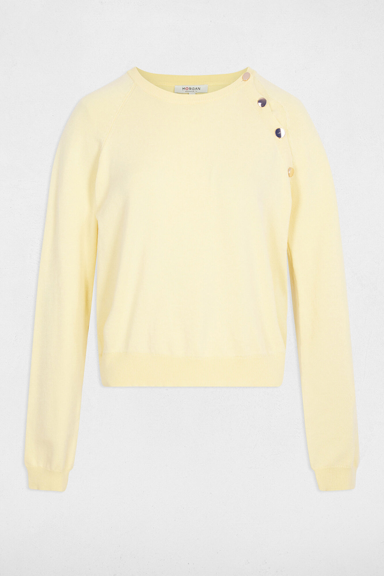 Morgan Thin fitted jumper Yellow