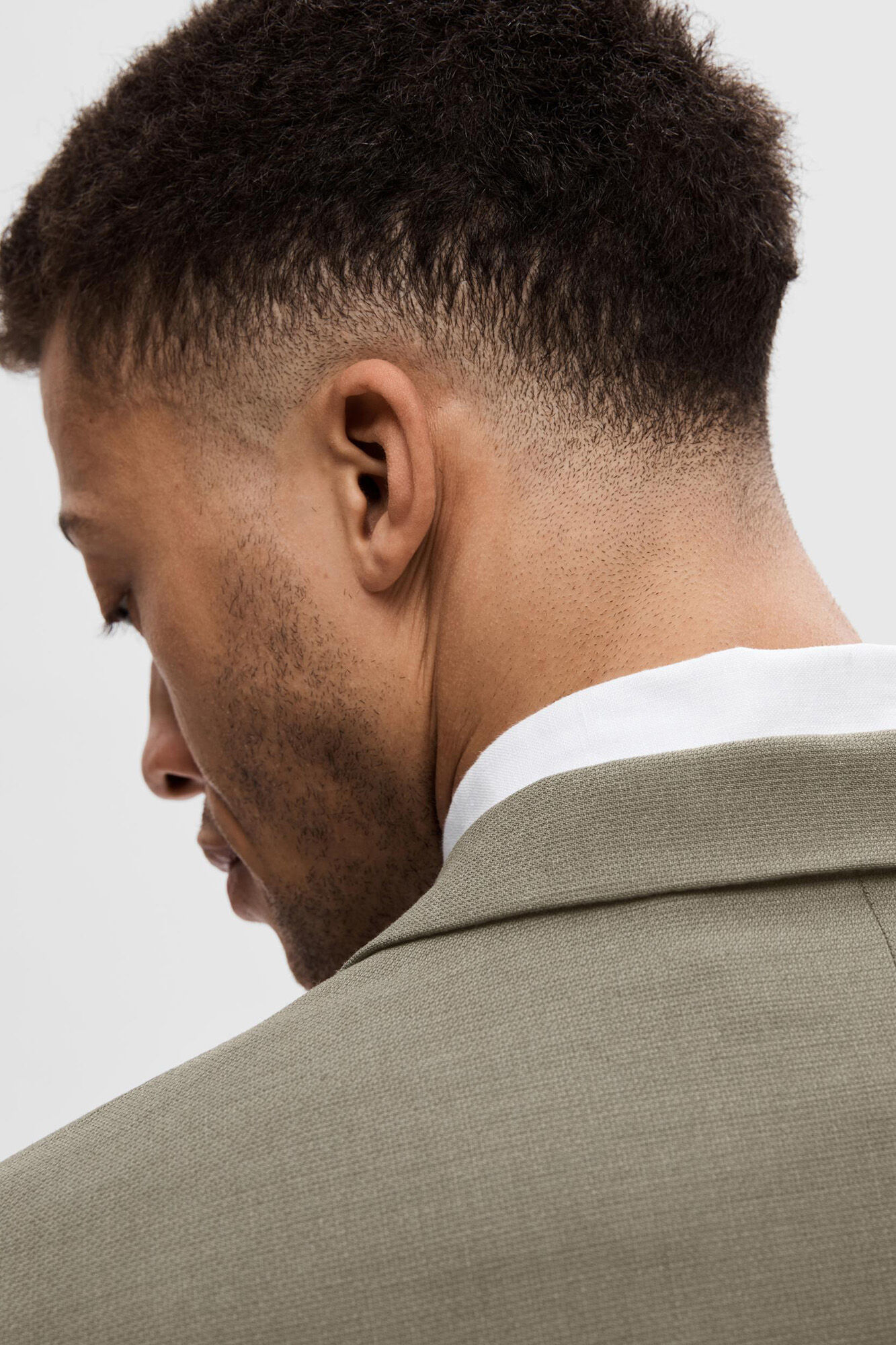 Selected Blazer de fato Slim Fit confecionado com l&atilde; Tostado