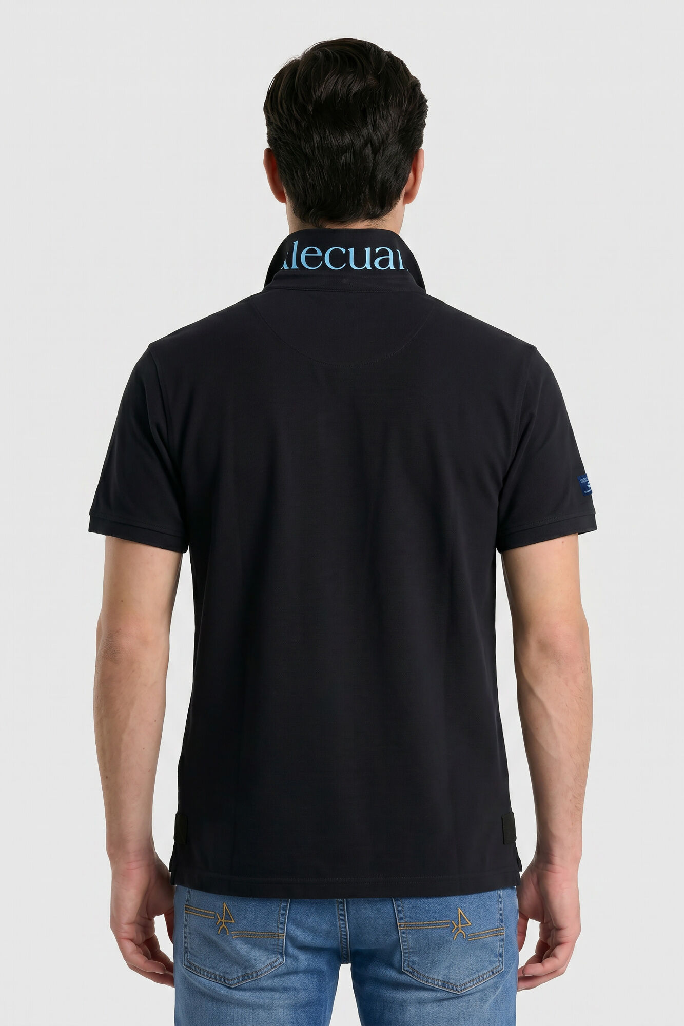 Valecuatro Polo semibordado United Preto