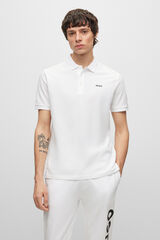 HUGO Short-sleeved polo shirt White