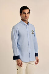 Valecuatro Camisa do escudo Azul