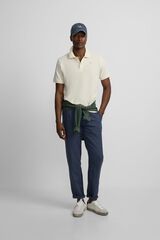 Silbon Classic plain polo shirt Ivory