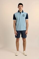 Valecuatro Polo tricolor Valecautro Azul