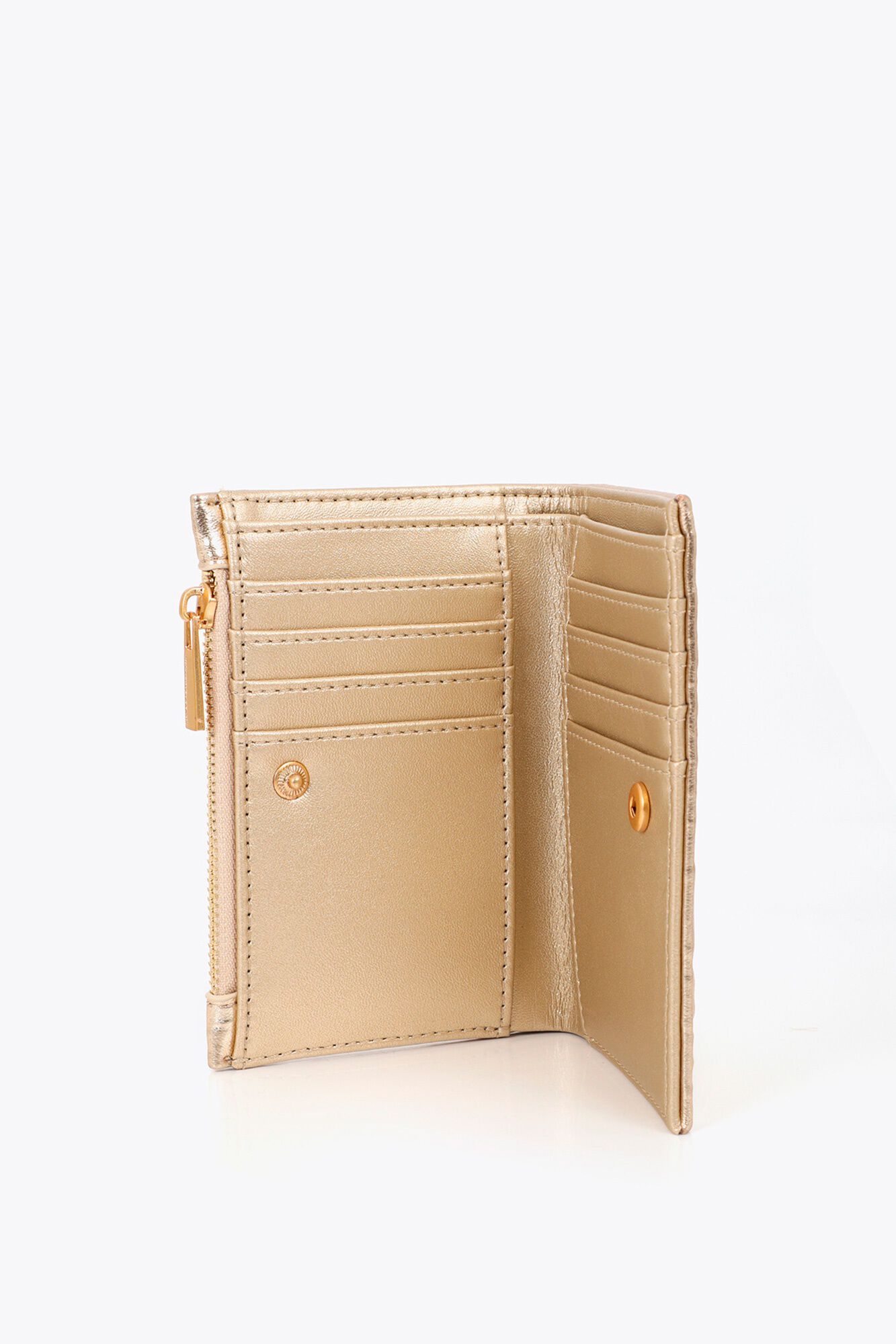 Lola Casademunt Monogram basic purse Gold