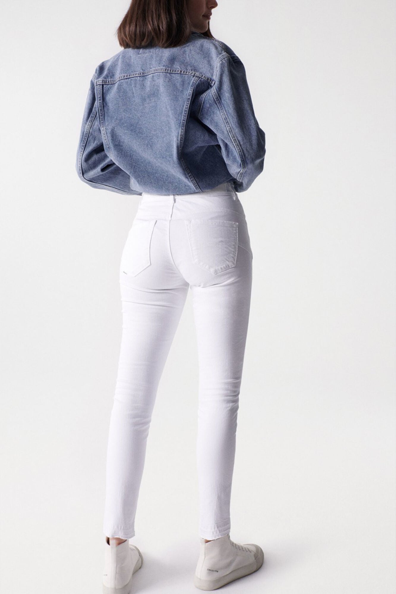 Salsa Jeans Faith push-in cropped jeans White