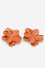 Cortefiel Flower earrings Orange