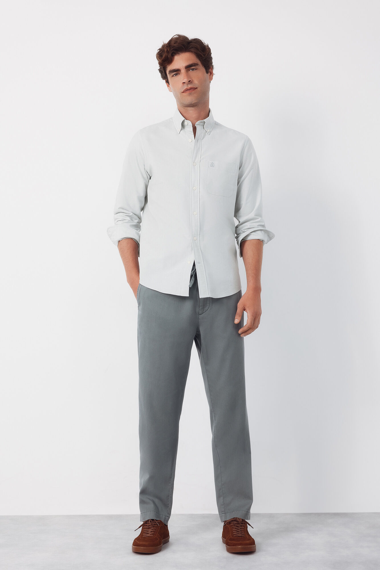 Cortefiel Lightweight tapered chinos