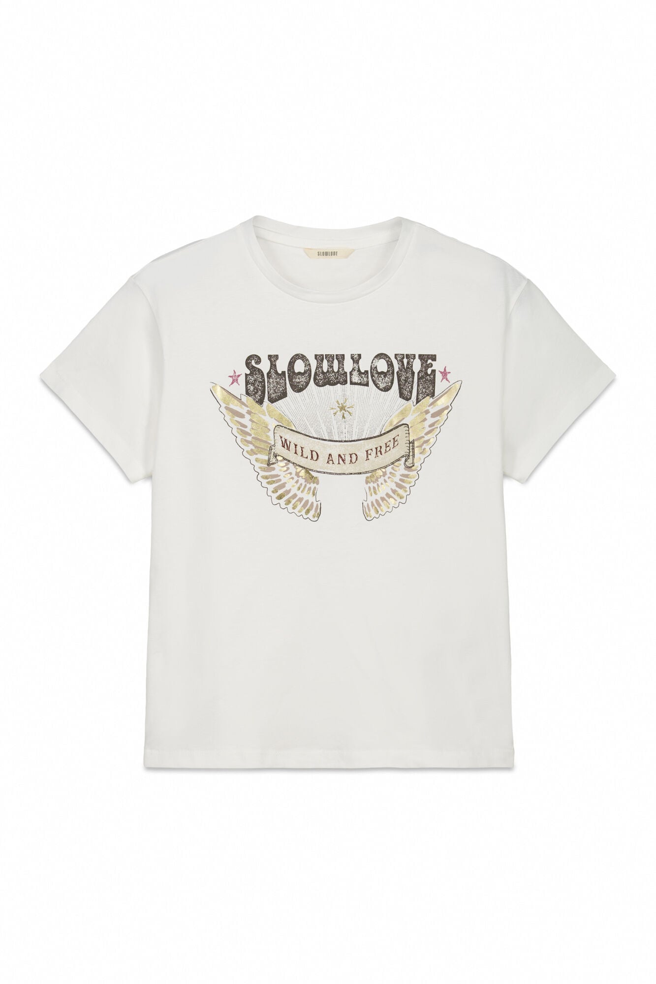 Slowlove Camiseta slowlove estampada Branco