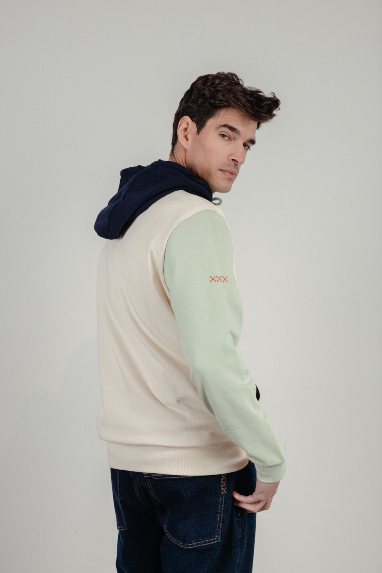 elPulpo Hooded sweatshirt Ivory