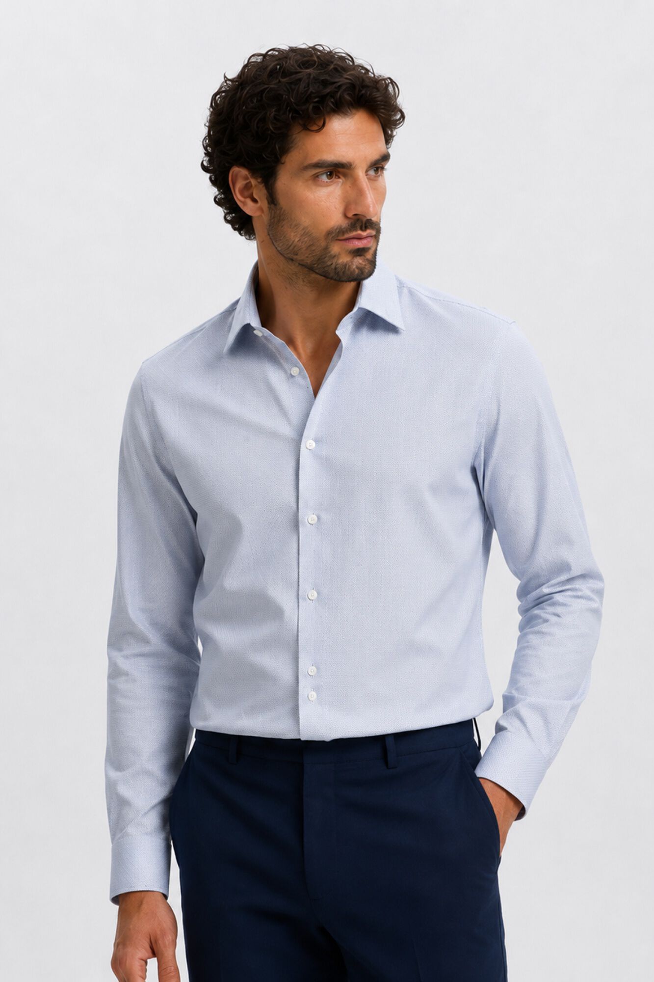 Selected Camisa de vestir slim fit Azul