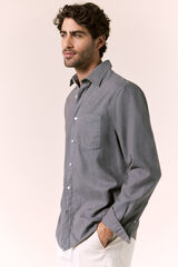 OOTO Camisa lisa fluida Gris