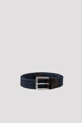 Cortefiel Elastic fabric belt Navy