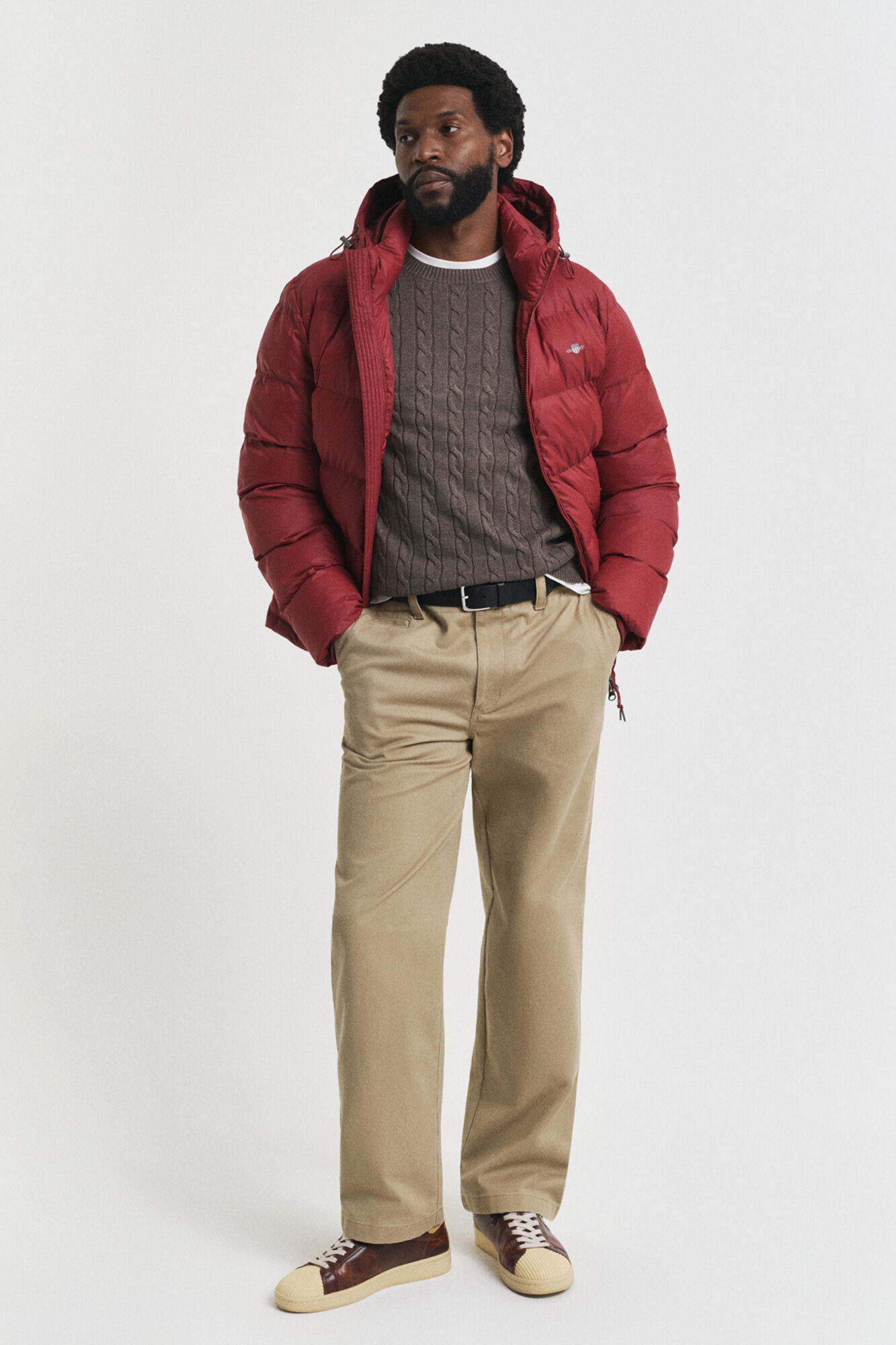 Gant Round neck jumper Dark brown