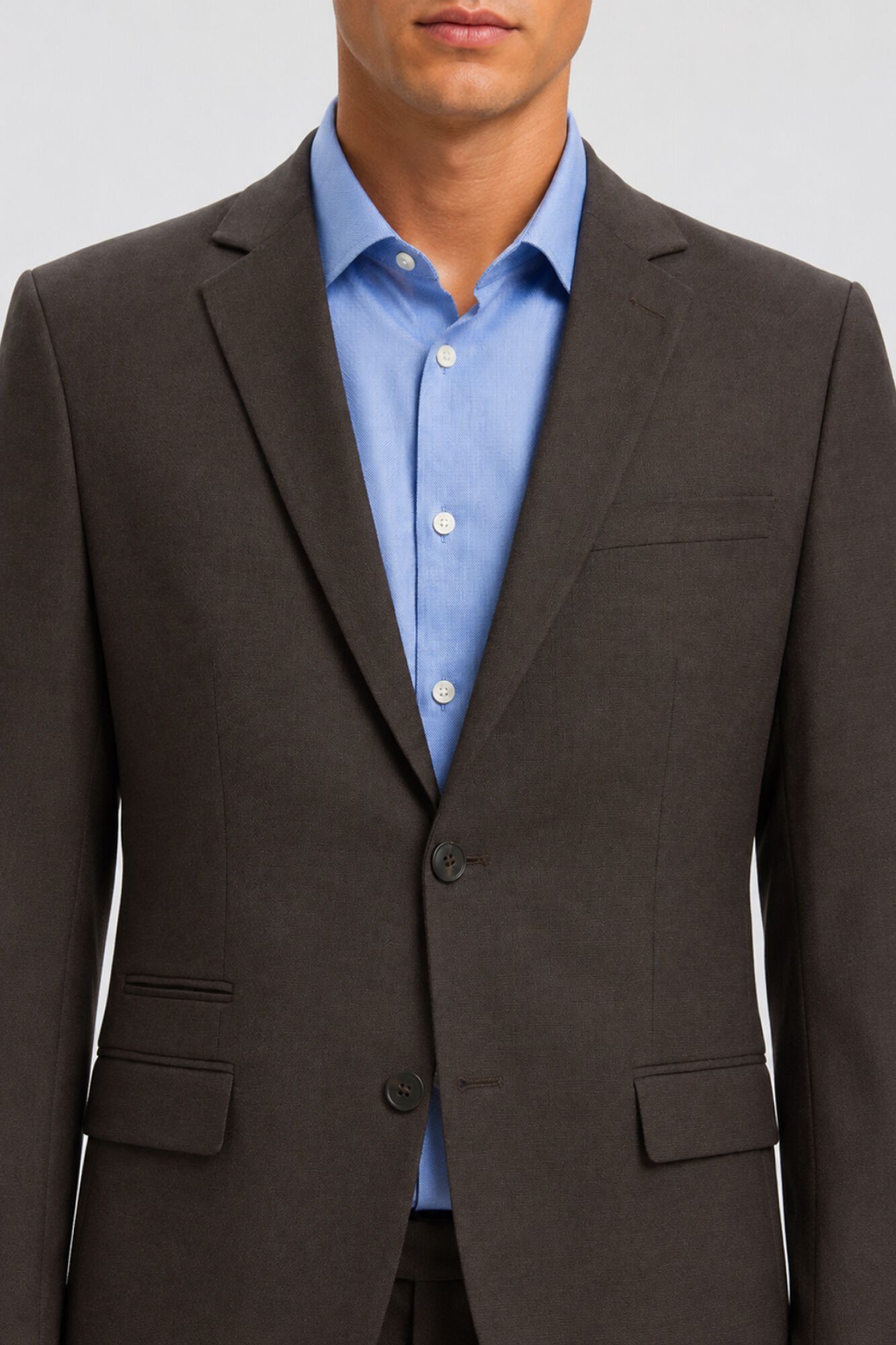 Selected Blazer Slim Fit Castanho