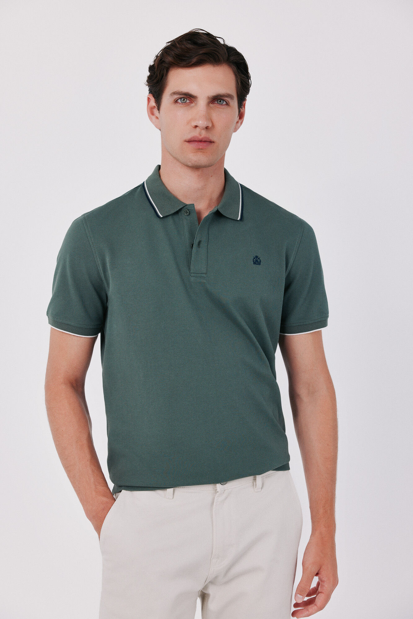 Cortefiel Piqu&eacute; polo shirt