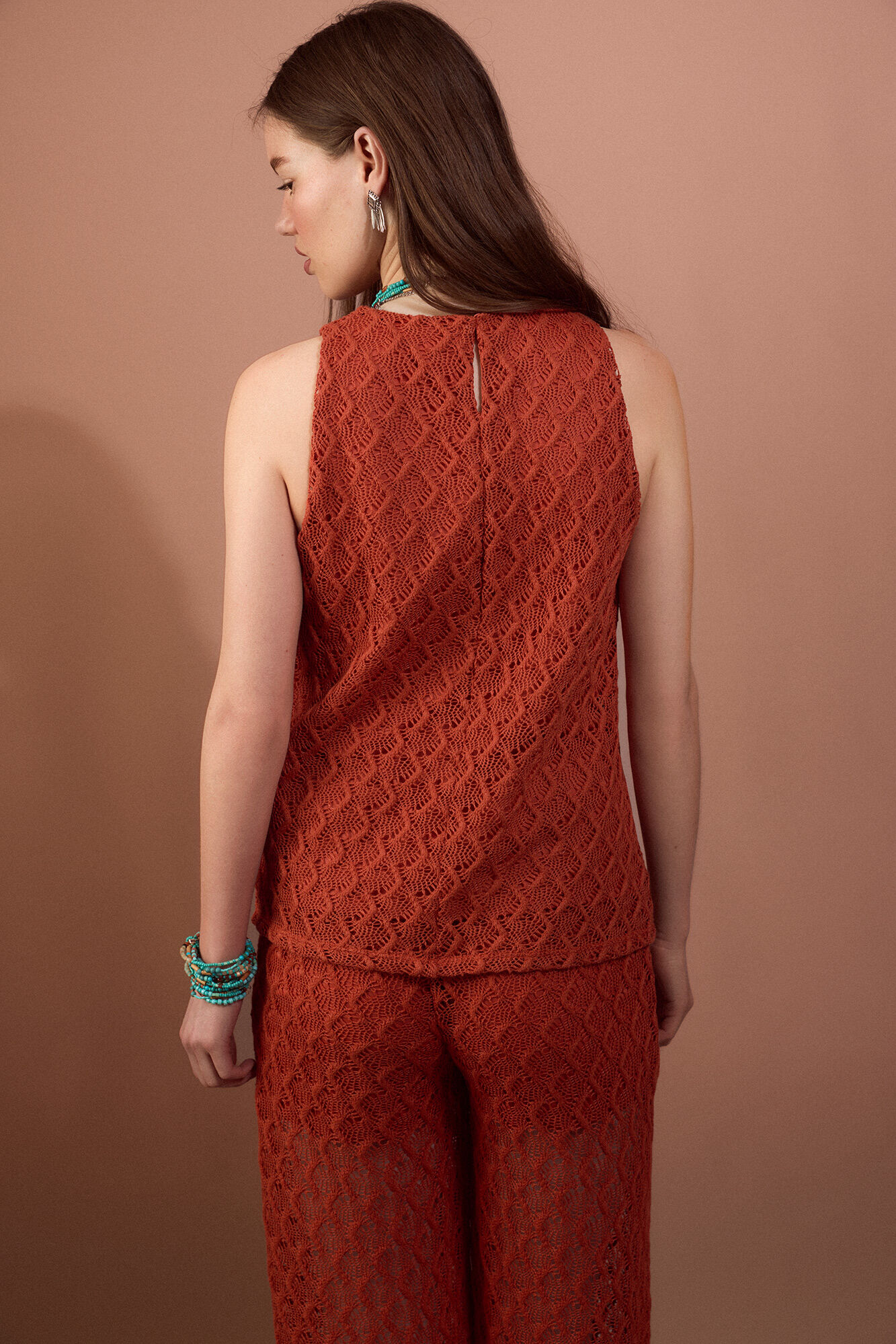 Slowlove Top estrutura Laranja