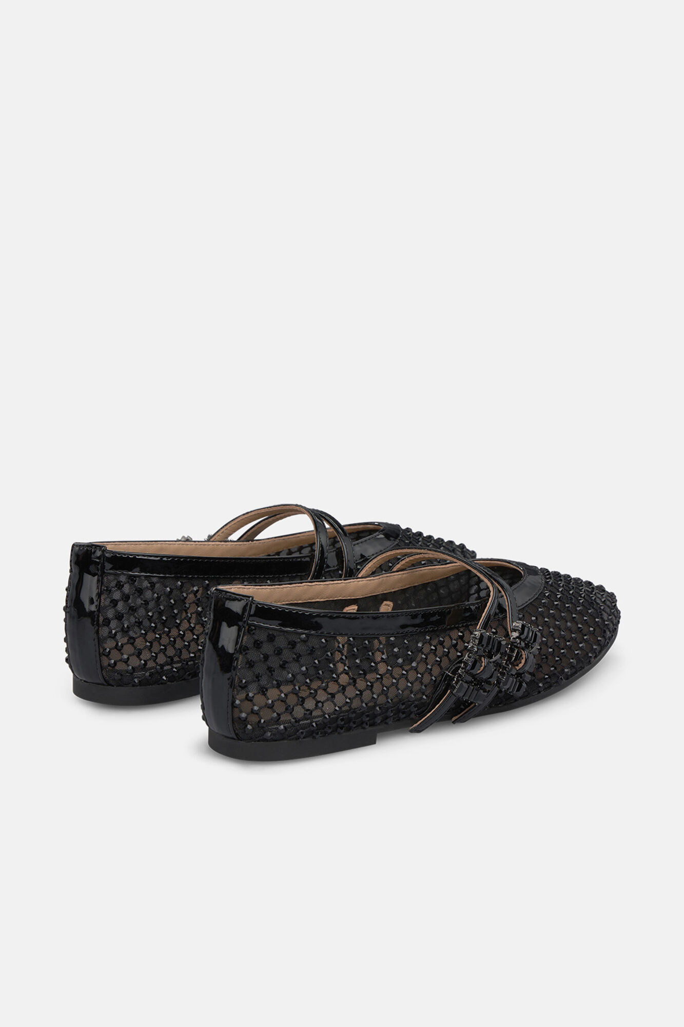 Alma en Pena Fishnet dancer with buckles Black