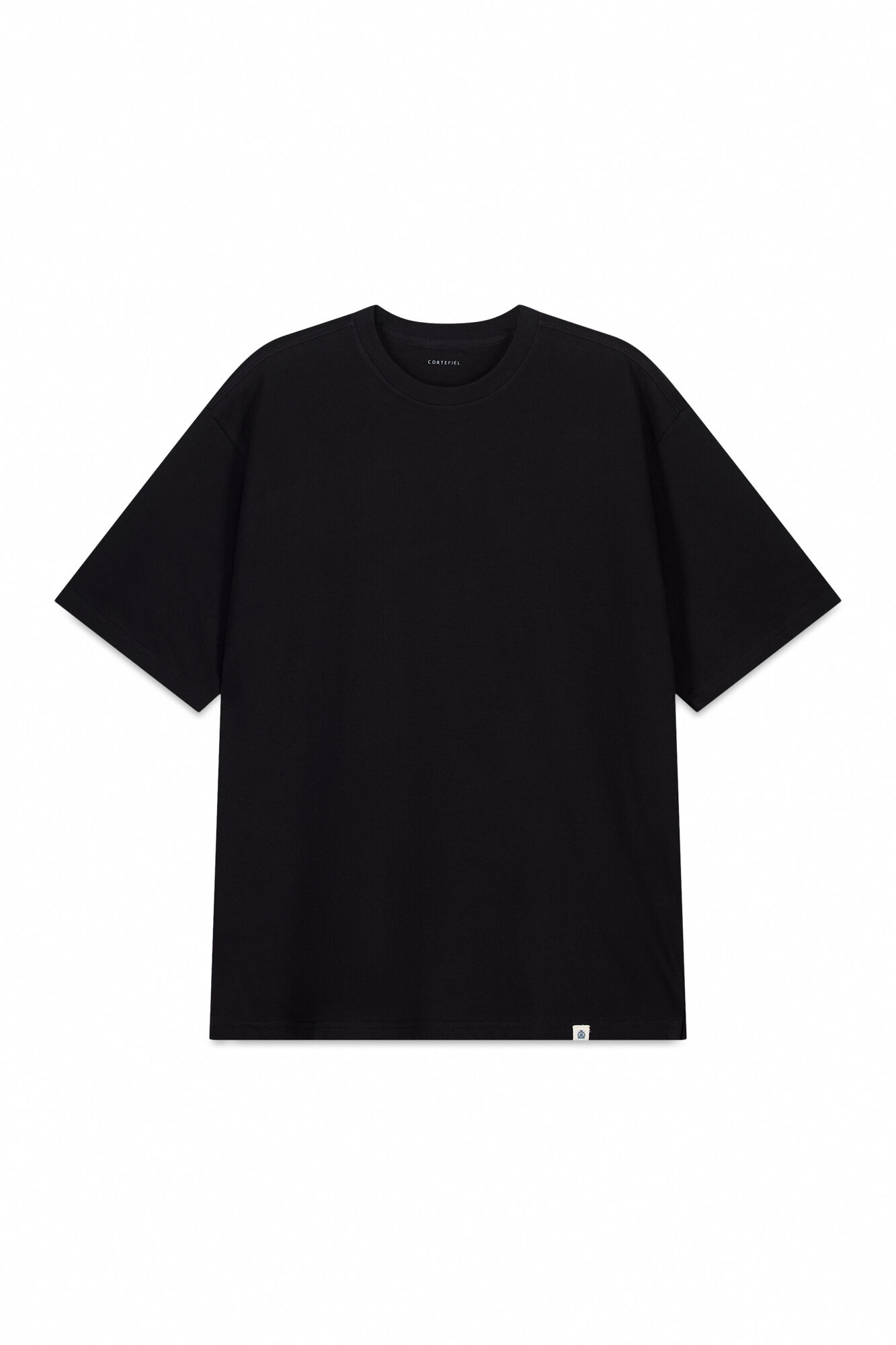 Cortefiel Plain T-shirt Black