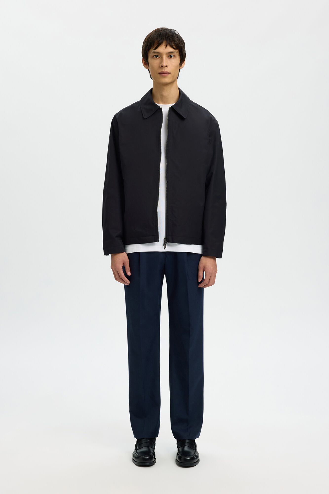 Selected Lightweight zip fastening jacket