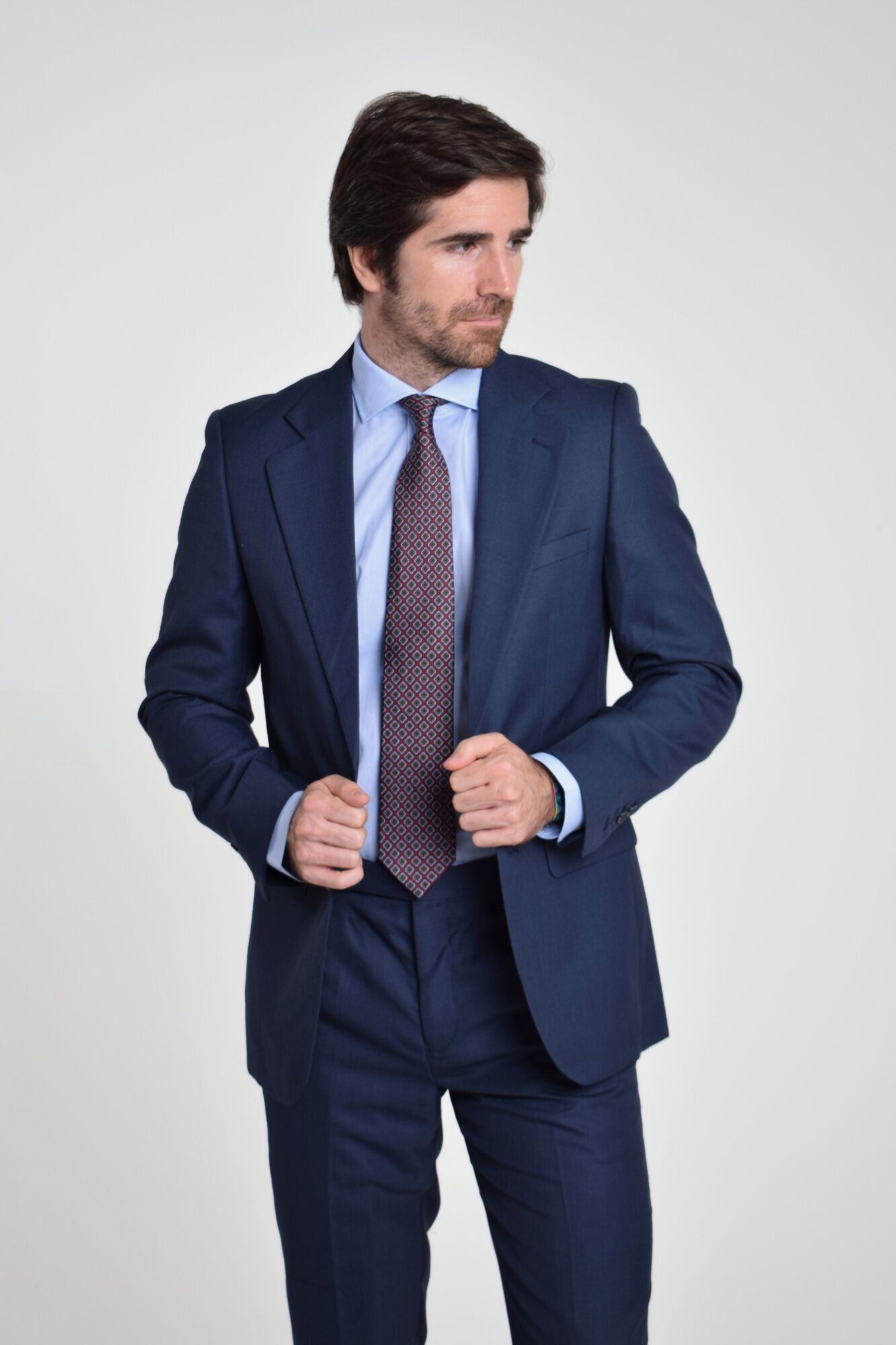 Cloking Houndstooth wool suit blazer