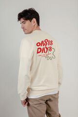 elPulpo Crew neck sweatshirt Ivory