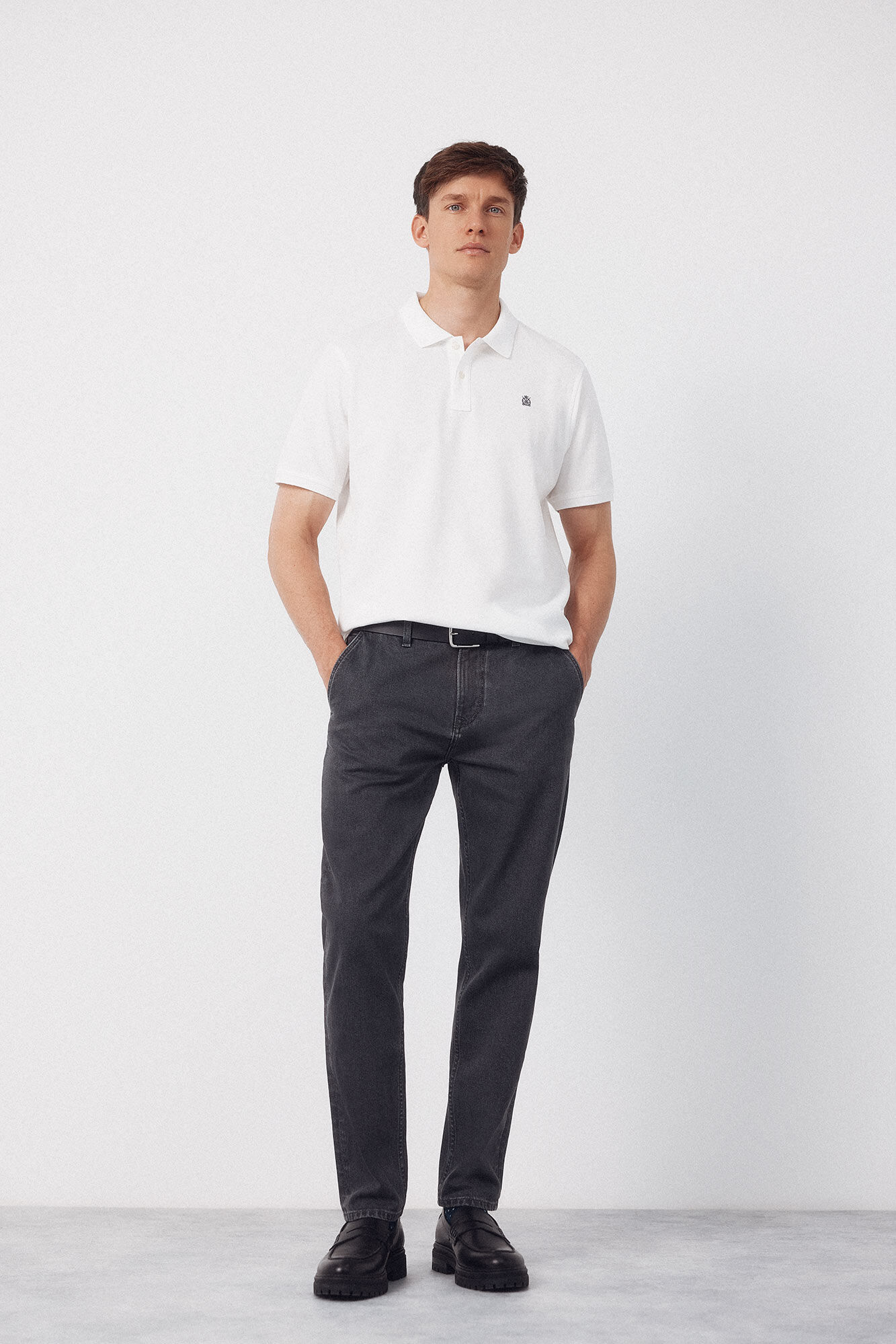 Cortefiel Piqu&eacute; basic polo shirt