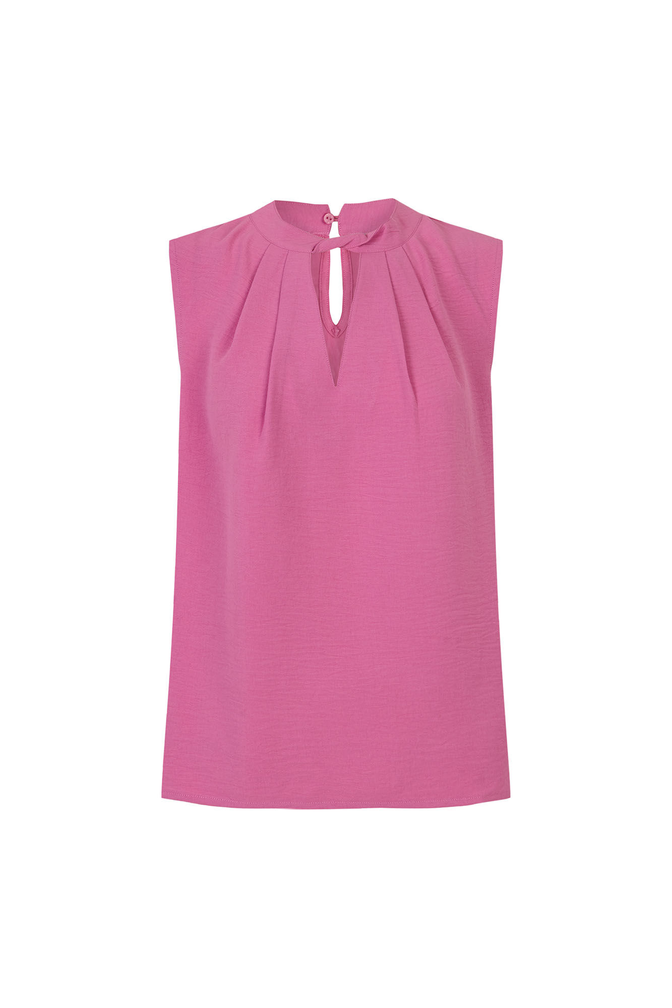 Cortefiel Cropped teardrop top Pink