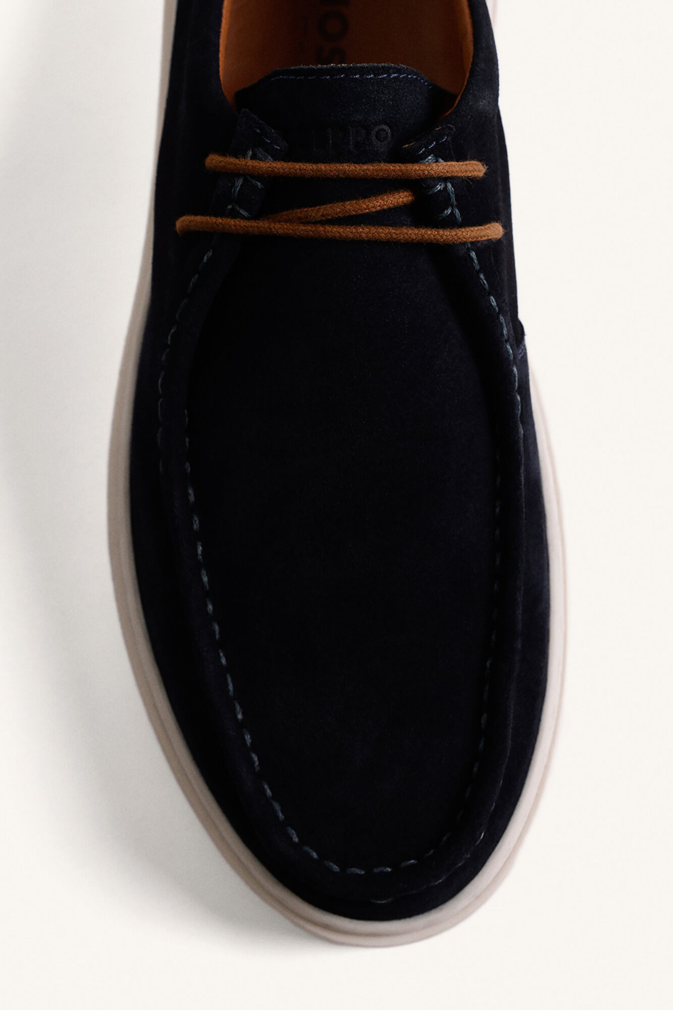 Gioseppo Wallabee style slippers Navy