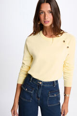 Morgan Thin fitted jumper Yellow