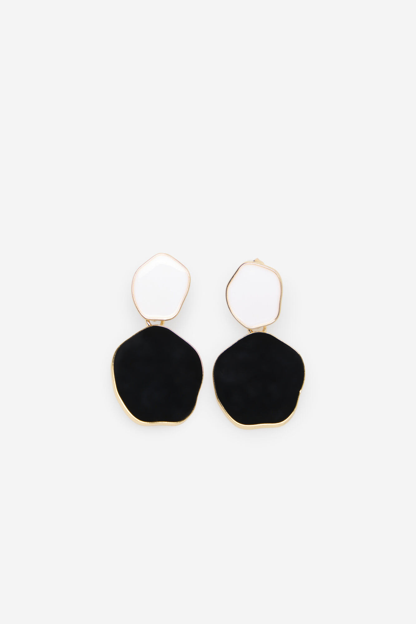 Cortefiel Irregular two-tone earring